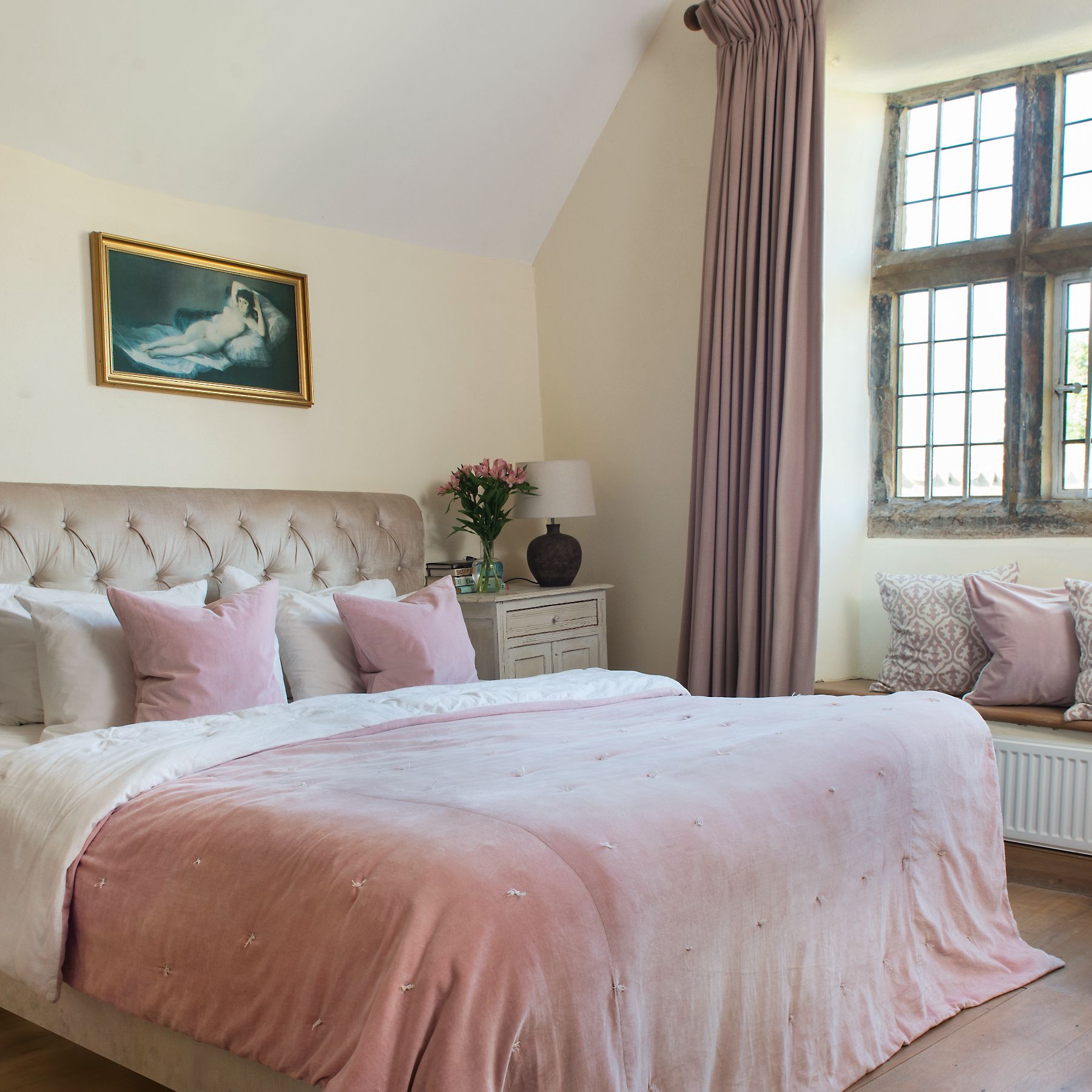 Grey and pink bedroom ideas - 10 ways to pull off this beautiful pairing | Ideal Home