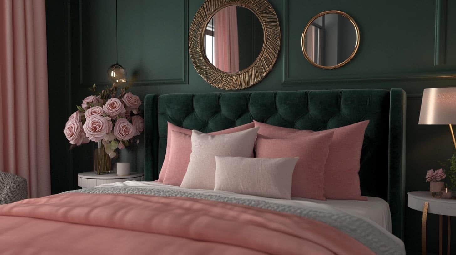 How to Create a Moody Green Bedroom Aesthetic - A House in the Hills