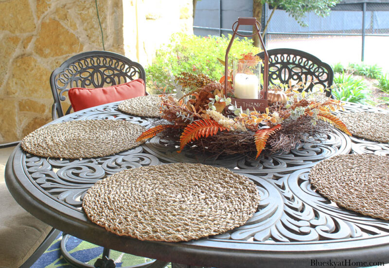 How to Style an Outdoor Thanksgiving Table - Bluesky at Home