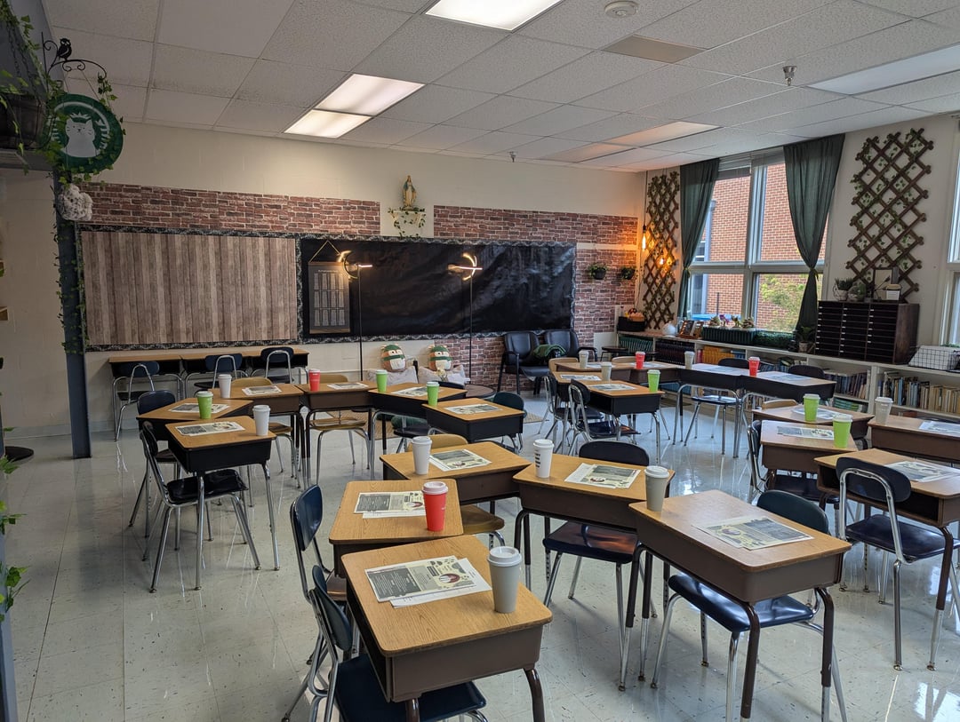 My First Time Setting Up a Classroom. My Theme Was 'Café.' : r/teaching