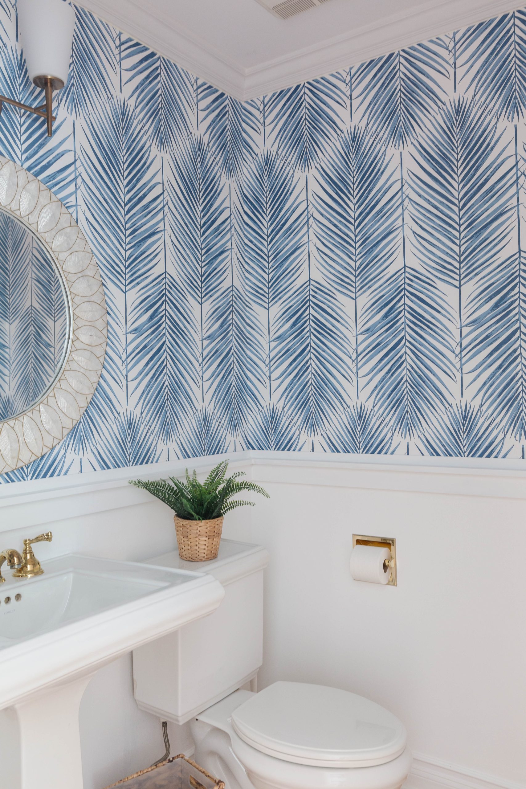 Our Coastal Powder Room Makeover | Newport Lane