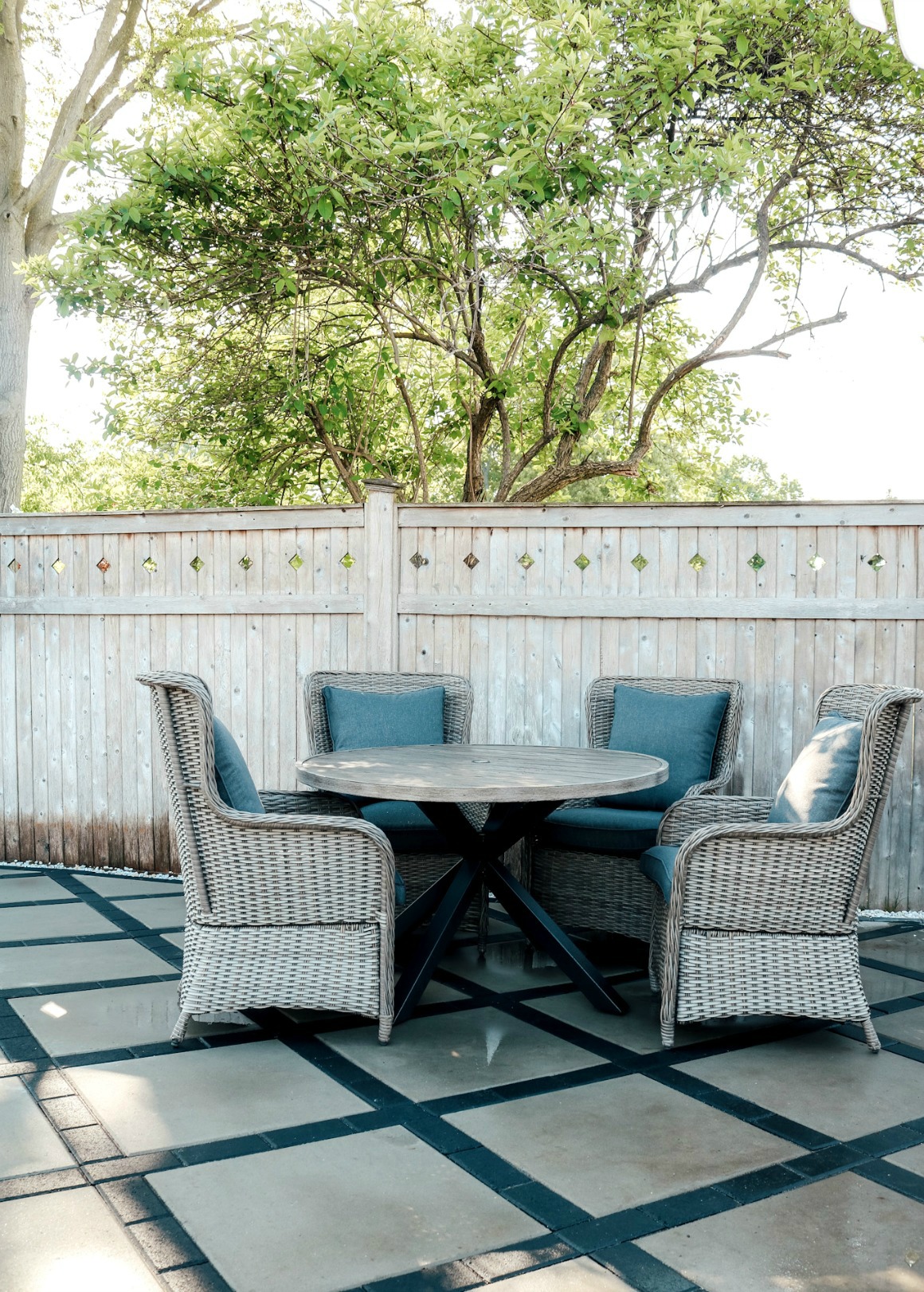 Patio Table Styled 3 Ways - Nesting With Grace