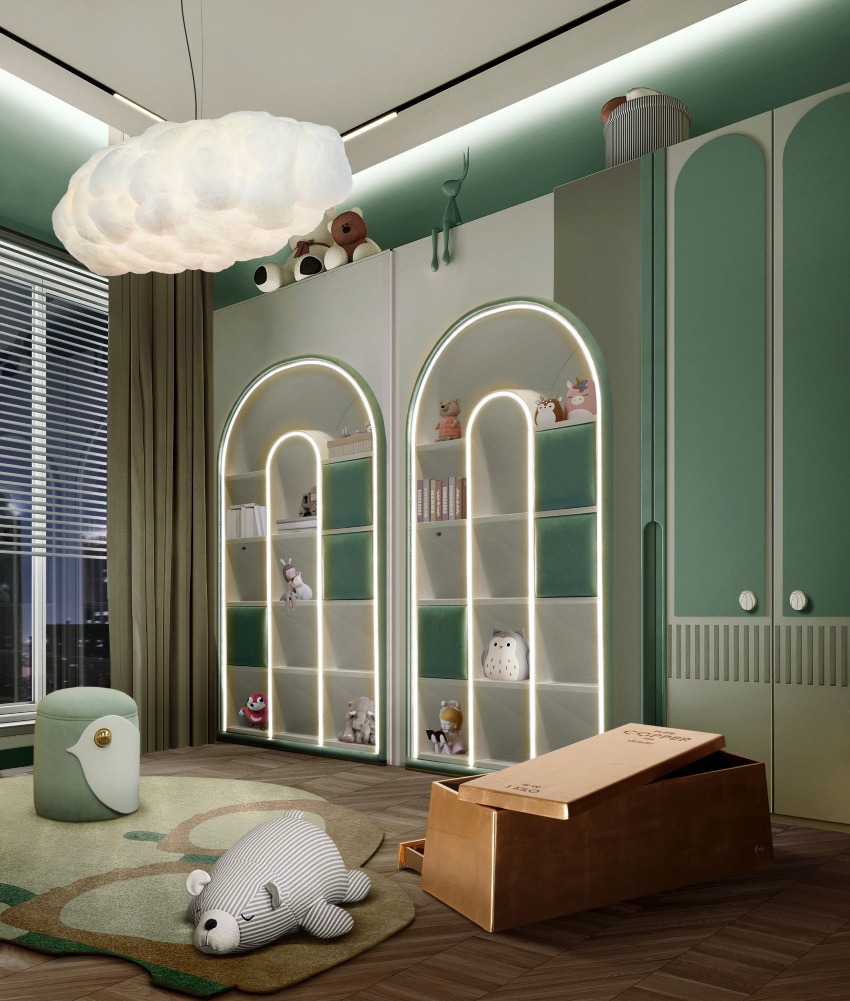 Peace, Balance, Harmony: A Kids' Bedroom Design In Green | Circu Magical Furniture