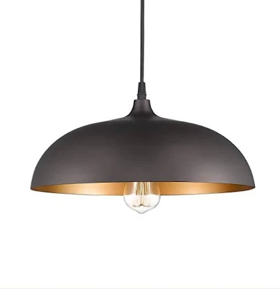 JAZAVA 1-Light Oil Rubbed Bronze Pend...