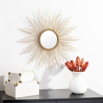 Safavieh Nahla Gold Leaf Sunburst Mirror