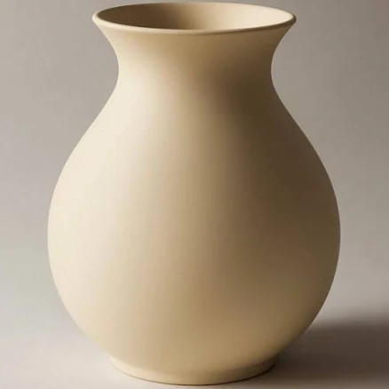 Textured Globe Vase - Beige