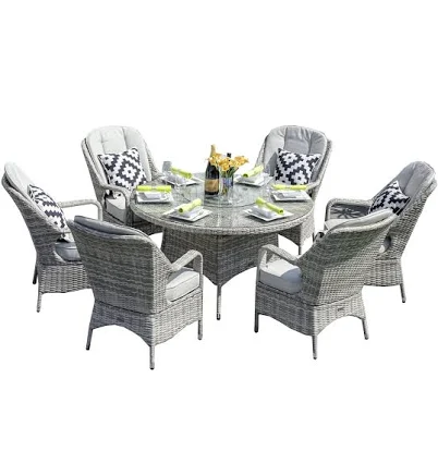 Moda Furnishings 7 -Piece White Wicke...