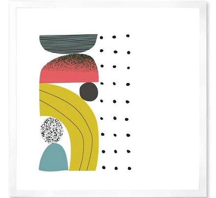 Designart 'Abstract Colorful Geometri...