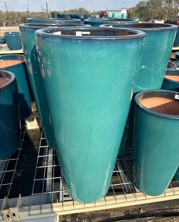 Tall Tapered Cylinder Turtle Green / ...