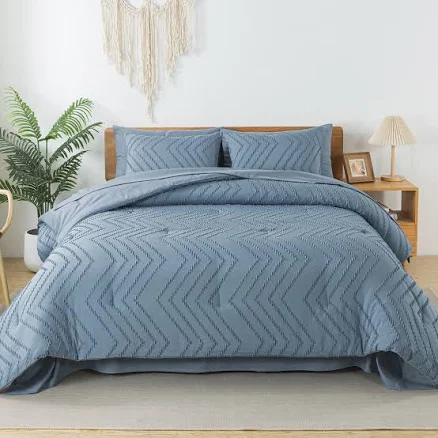 Cozy Bedding 7 Pieces Chevron Comfort...