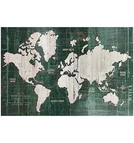 At Home Found & Fable World Map Canva...