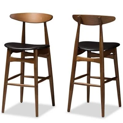 Baxton Studio Flora Bar Stool (Set of 2)