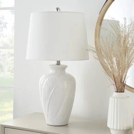 Nourison Textured Ceramic Urn Table Lamp