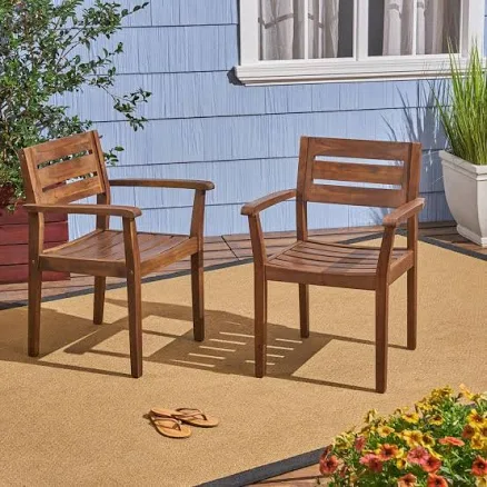 Hugo Outdoor Patio Dining Chair 2-Pack