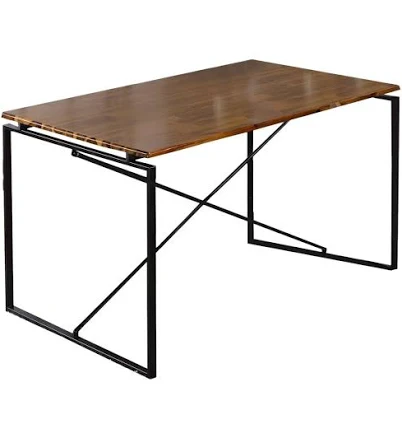 Benjara Rectangular Wooden Dining Tab...