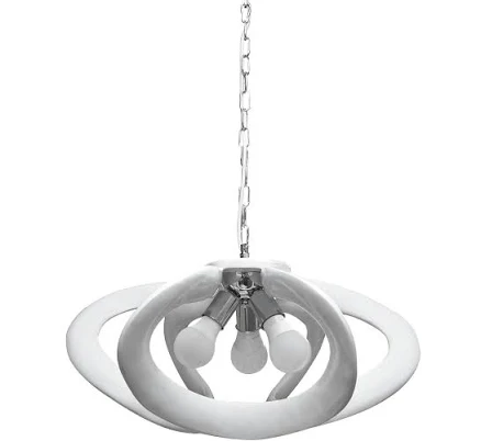 Modern White Open Shade 3 Light Penda...