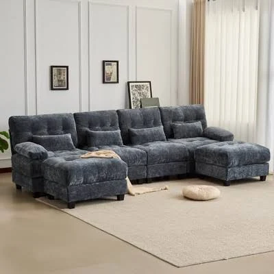 ModernLuxe 4-Seater Modular Sectional...