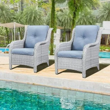 Parkwell Outdoor Wicker Patio Armchai...