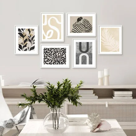 6-Piece Modern Abstract Wall Art Set ...
