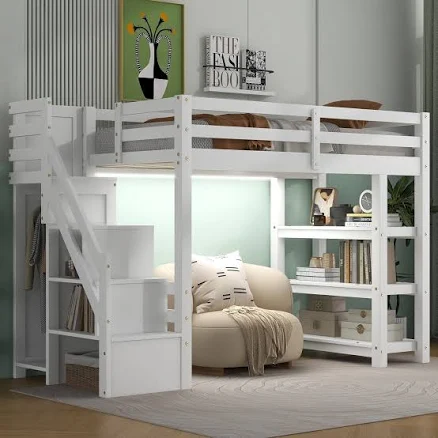 Euroco Full Loft Bed