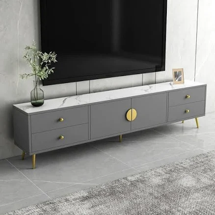 Contemporary Luxe Media Console