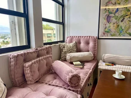 Pink Velvet Tufted Cushions