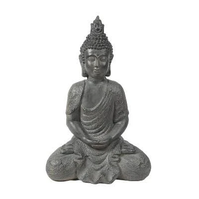 Luxen Home Gray MgO Garden Statue