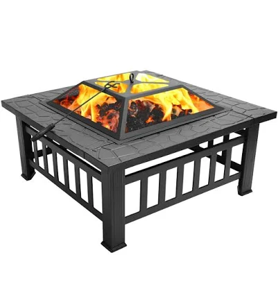 Outdoor Square Portable Courtyard Fir...