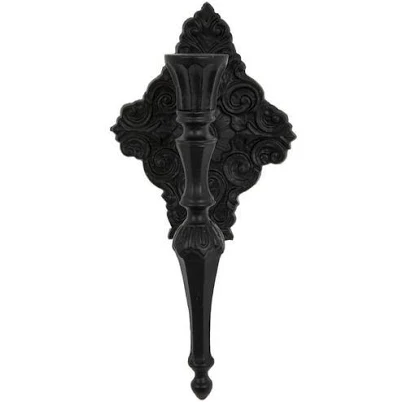 Black Ornate Metal Wall Sconce