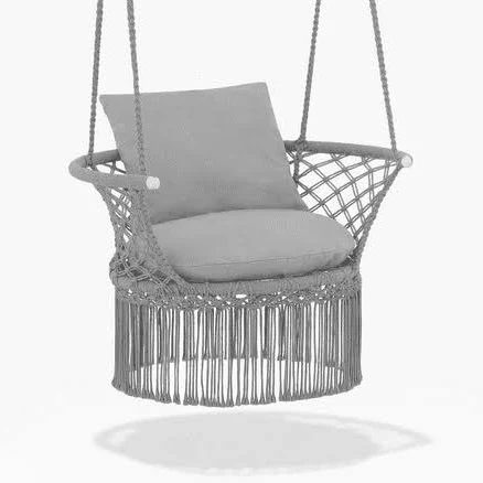 Osm Boho Macrame Hanging Chair with C...