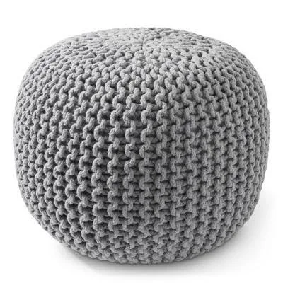 Casafield Round Pouf Ottoman
