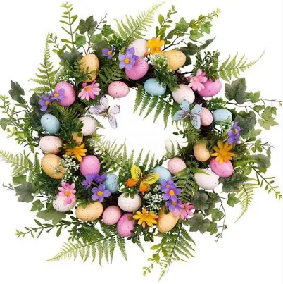 24“ Spring Easter Wreath with Pastel ...