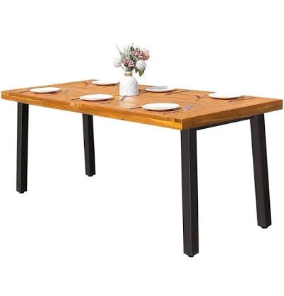 Tozey 69 in. Acacia Wood Thicken Outd...