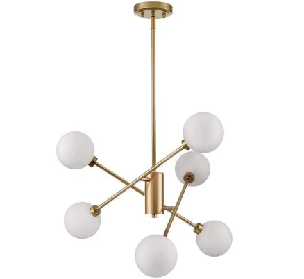 Claxy Modern Glass Globe Chandelier