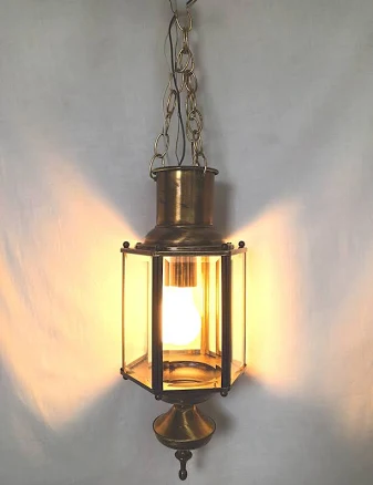 Vintage One Light Indoor Outdoor Pend...