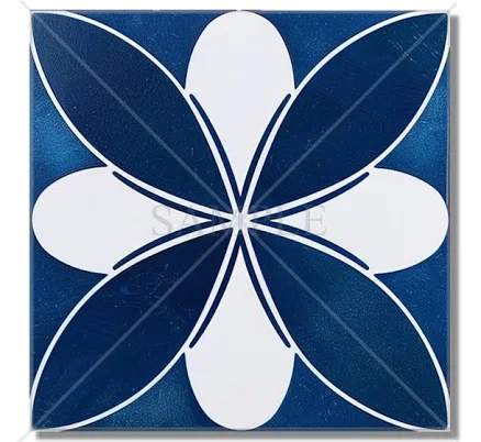 Blue And White Patterned Ceramic Tile...