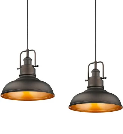 Industrial Farmhouse Dome Pendant Light