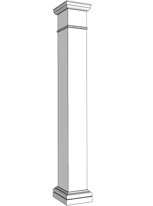 Square MDF Column 8