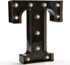 Oycbuzo Light Up Black Alphabet MARQU...