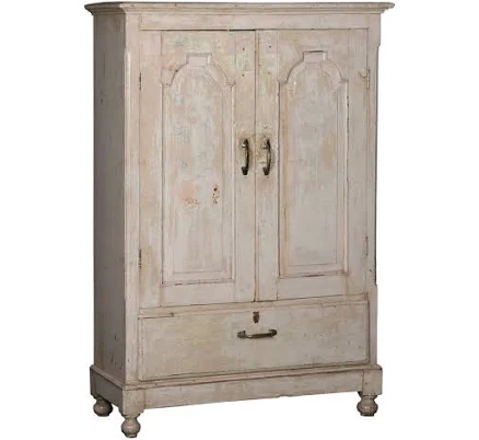 Asia West Distressed Cream Wardrobe