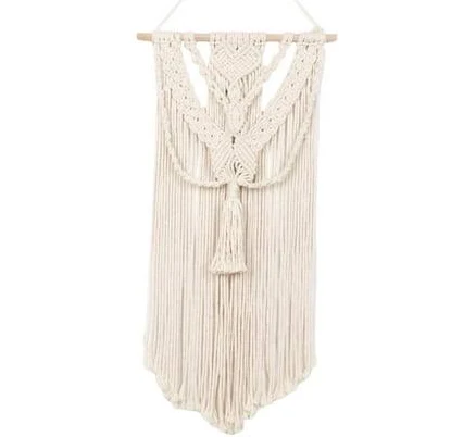 Macrame Boho Wall ing Decor Woven Tas...