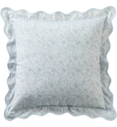 My Texas House Blue Floral Scallop Ou...