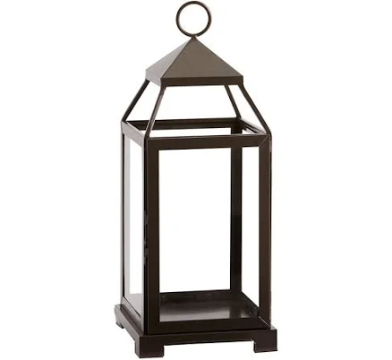 Malta Glass & Metal Lantern, Large, 3...