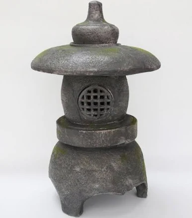 Hi-Line Gift Grey Stone Pagoda Lantern