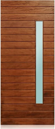 Nobu Modern Mahogany Wood Entry Solid...