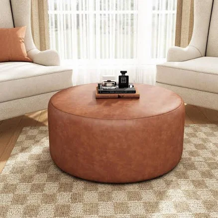 Modern Round Accent Ottoman