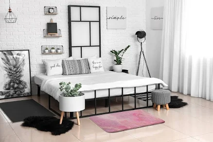 Abstract Marble Pattern Soft Rug, Pin...