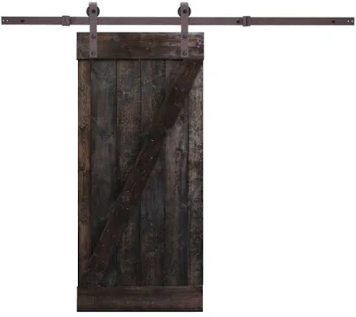 CALHOME 36 in. x 84 in. Z-Bar Dark Wa...