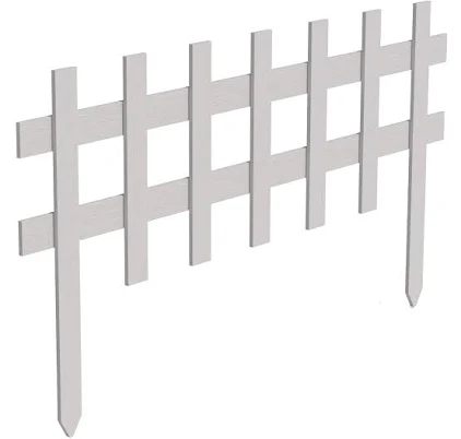 18 Inch White Picket Fence