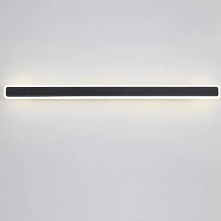 Minimalist White Metal Long Linear LE...